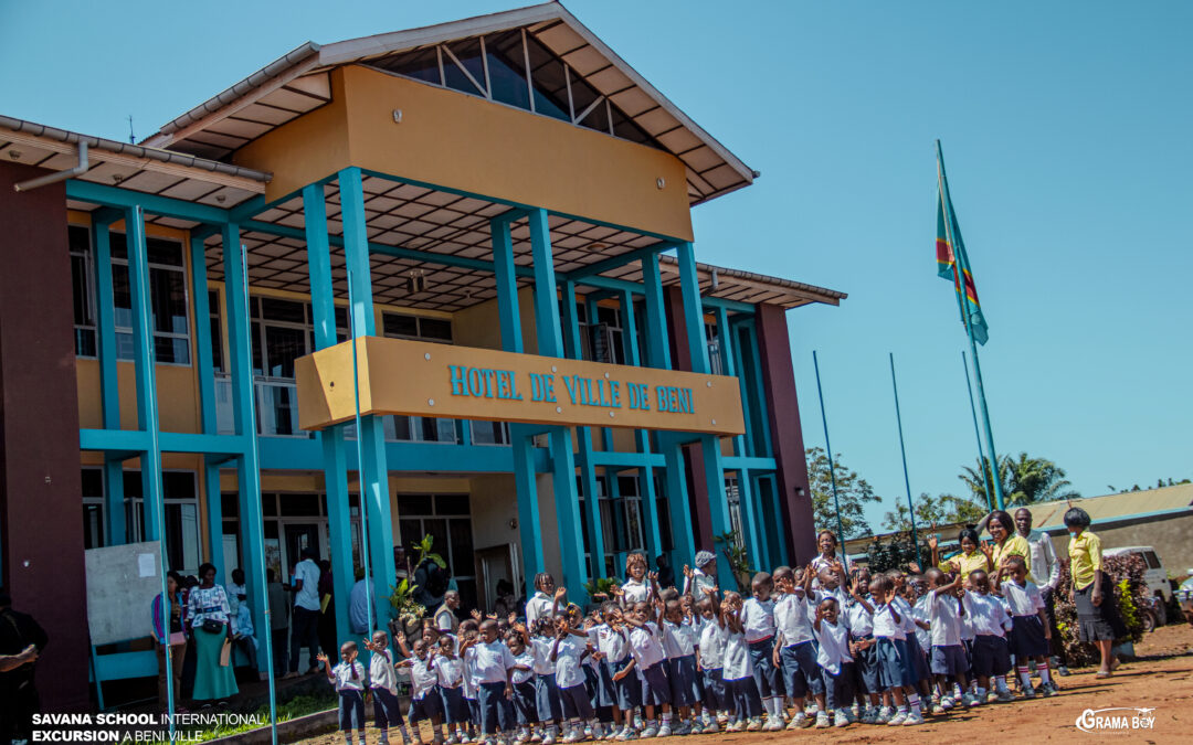 Excursion des enfants de la maternelle dans certains lieux publics de la ville de Beni